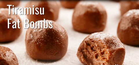Tiramisu Fat Bombs. Everything tastes good when you're hungry.