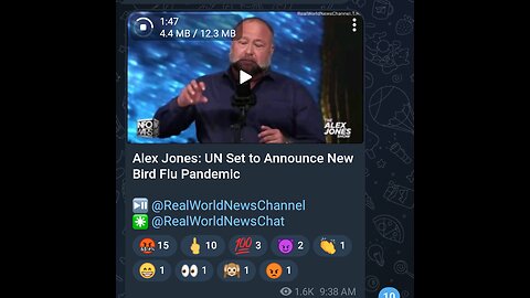 Alex Jones talks about UN Possible Announcement