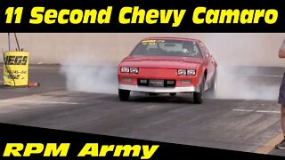 11 Second Chevy Camaro Wheelstand