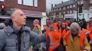 Bystander Goes Off On Just Stop Oil Protestors