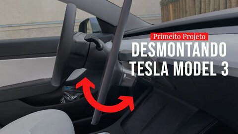 Desmontando a tela do Tesla Model 3 Performance!