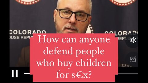 How Can Anyone Defend People Who Buy Children For S€x?