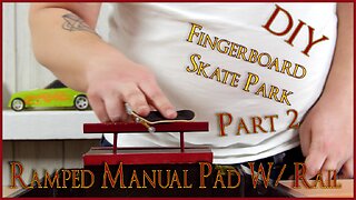 Ramped Manual Pad Ledge With Rail DIY Skatepark Build