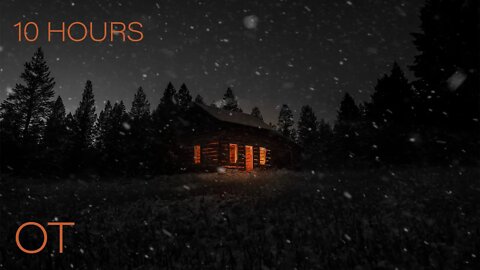 Blizzard at the Old Cabin | Howling Wind & Blowing Snow | Relax | Study | Sleep | 10 Hours Ambience