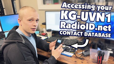Accessing the RadioID.net contact database in the KG-UVN1