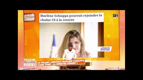 Le Figaro annonce Marlène Schiappa dans #TPMP : La mise au point de #Cyrilhanouna ! #macron