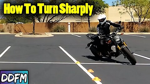 Never Drop Your Motorcycle Again! (Tight Turn From A Stop)