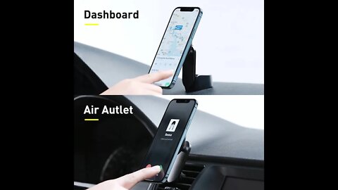 Magnetic Car Wireless Charger for iPhone | Car Charger Phone Holder