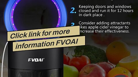Click link for more information FVOAI Fly Trap Indoor, Fruit Fly Traps for Indoors H3 Mosquito...