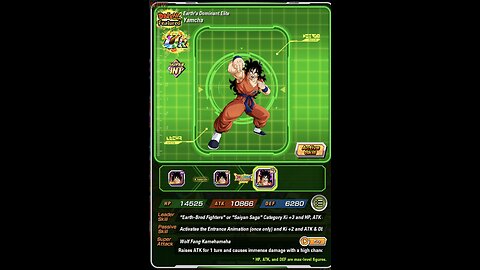 DOKKAN BATTLE GLOBAL YAMCHA ANNIMATIONS!