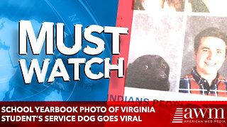 School yearbook photo of Virginia student’s service dog goes viral