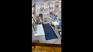 Ghost trying to rob a store !