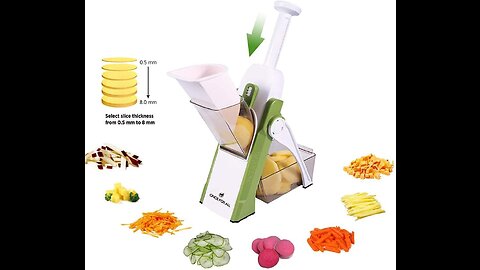 ONCE FOR ALL Safe Mandoline Food Slicer, Multi Vegetable Chopper,