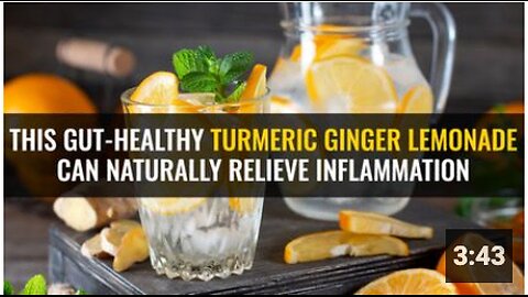 This gut-healthy turmeric ginger lemonade can naturally relieve inflammation