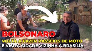 BOLSONARO é recebido nas ruas com o carinho do POVO