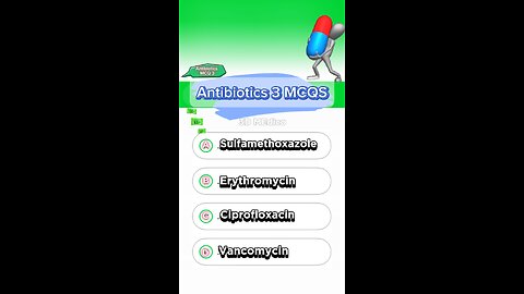 Pharmacogy mcqs quiz #pharmacologymcq #mcq #medication #antiboitics #test