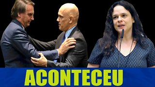 AGORA!! Alexandre de Moraes entrega convite na mãos de Bolsonaro / Janaina Paschoal de Novo