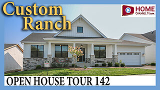 Open House Tour 142 - Decorated Custom Ranch Model Home by Airhart Construction