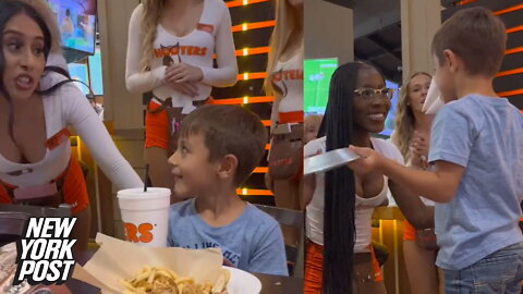 Mom blasted for taking her son to Hooters for his 5th birthday-