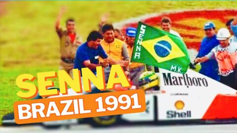 Ayrton Senna/ Brazil 1991 (Last Lap in 6 Gear)