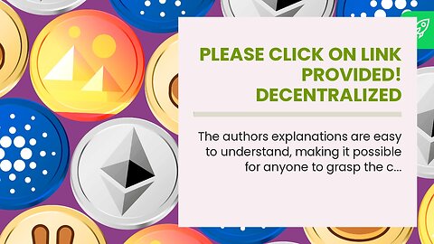 Please click on link provided! Decentralized Finance DeFi: 2022 Investing Guide, Lend, Trade, S...