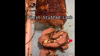 Stuffed lamb cooking video