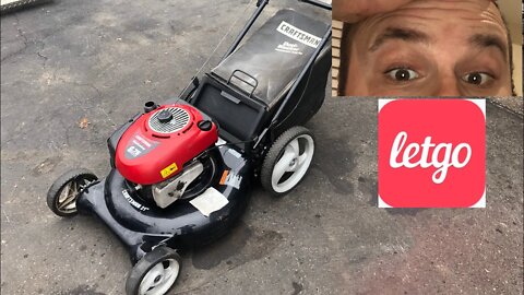 Did a seller rip me off via LETGO APP? Craftman Push Mower FIX n FLIP Will it Run?