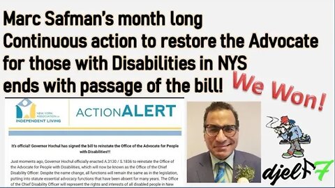 Marc Safman's victory after months long activism for the disabled community #deafblindchamp