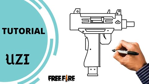 Como Desenhar uma Uzi | Free Fire