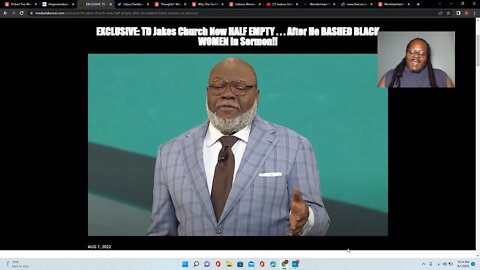 TD Jakes Church Now HALF EMPTY . . . After He BASHED BLACK WOMEN In Sermon!!