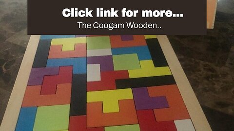 Click link for more information Coogam Wooden Blocks Puzzle Brain Teasers Toy Tangram Jigsaw In...