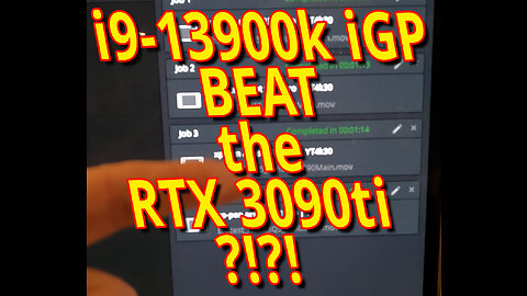 The i9-13900k Internal GPU performs BETTER than the RTX 3090ti ?!?!