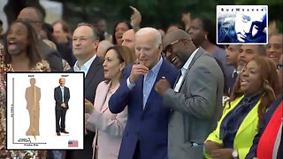 Joe Biden Standing Perfectly Still and Clueless Looks Like A Cardboard Cutout