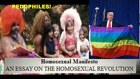 The Sick Satanic Pervert LGBTQIA+ Pedophile Homosexual Gay 'Manifesto' from 1987!