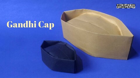 How To Make Paper Gandhi Cap (Topi) | Origami Cap | Paper Cap | the art company