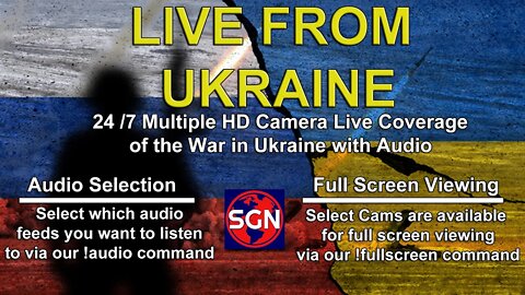 War In Ukraine - 24/7 Live Multiple Camera Coverage in HD with Audio