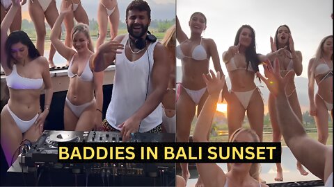 Baddies in Bali sunset