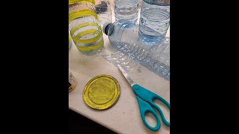 Water Bottle Upcycle Craft - I Beelieve Mini Garden
