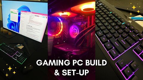 BUILDING MY GAMING PC | Chaotic setup of my first custom CyberPower PC and gaming setup