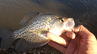 Fishing for Bass, Crappie and Bluegill at a small park