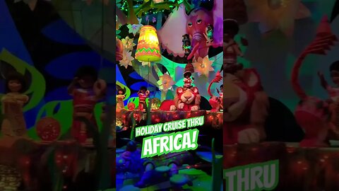 Small World Holiday “Africa” scene #disneyland #smallworldholiday #christmas