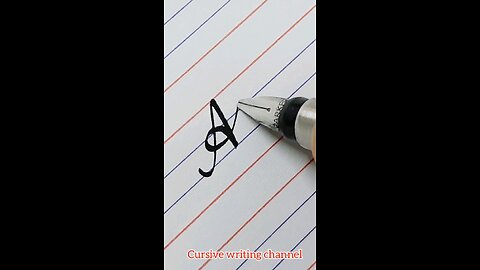 How to write letter A in cursive writing Capital and small
