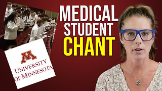 Medical students chant about "structural violence" in healthcare