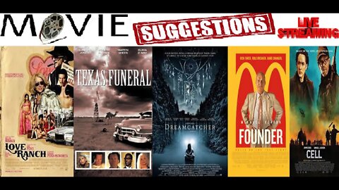 Monday Movie Suggestions Stream ft. LOVE RANCH, TEXAS FUNERAL, DREAMCATCHER, THE FOUNDER, CELL
