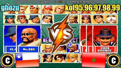 The King of Fighters '96 (ghozu Vs. kof95.96.97.98.99) [Chile Vs. Morocco]