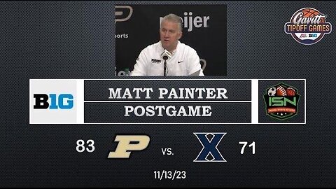 Purdue's Matt Painter Post-Game Press Conference After Win Over Xaiver in Final Year of Gavitt Games