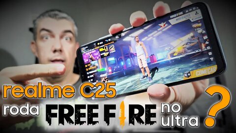 Tropa! realme C25 roda Free Fire no Ultra!?