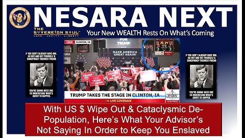 NESARA GESARA Next as Deep State US $ Crashes, Stock Market Wipeout & Depopulation Hits Overdrive
