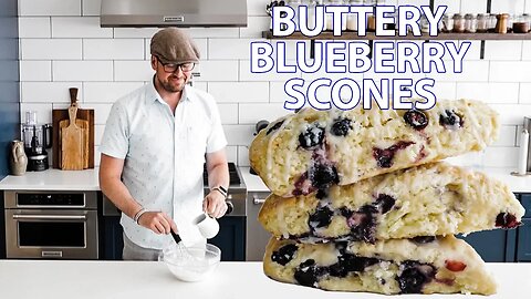 The Trick to Buttery Flaky Blueberry Scones