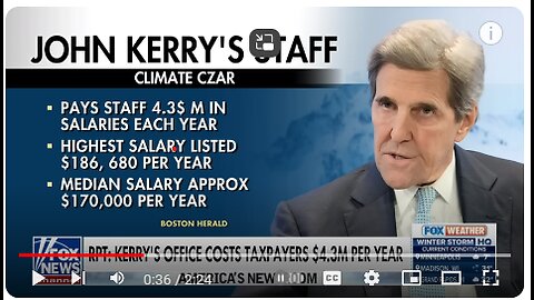 FRIDAY FUNNY - HYPOCRITE JOHN KERRY HAS FEMALE STAFFER PROTECT HIM FROM QUESTIONS